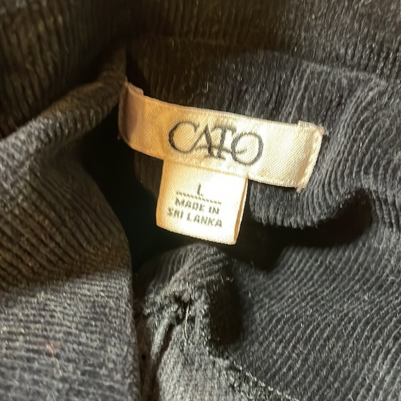 Cato Black Corduroy 3 Button Blazer/Jacket - Picture 6 of 11